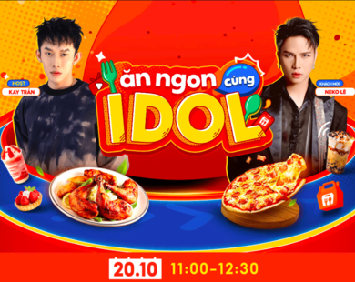 Hậu concert, Neko Lê - Kay Trần trổ tài làm làm food reviewer trên livestream ShopeeFood